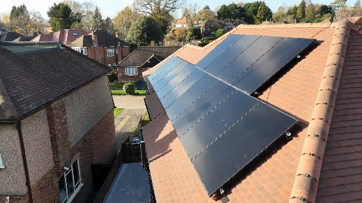 Solar panel and battery installation
