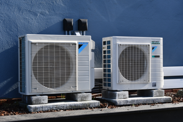 Daikin air source heat pump installation