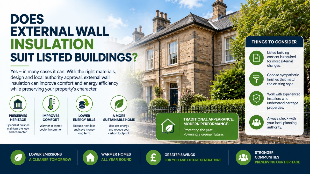 Can You Install External Wall Insulation on Listed Buildings? A London Homeowner's Guide