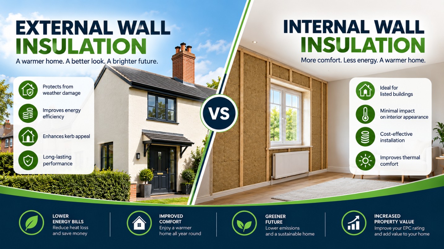 External Wall Insulation vs Internal Wall Insulation: Which Is Better for Your London Home?