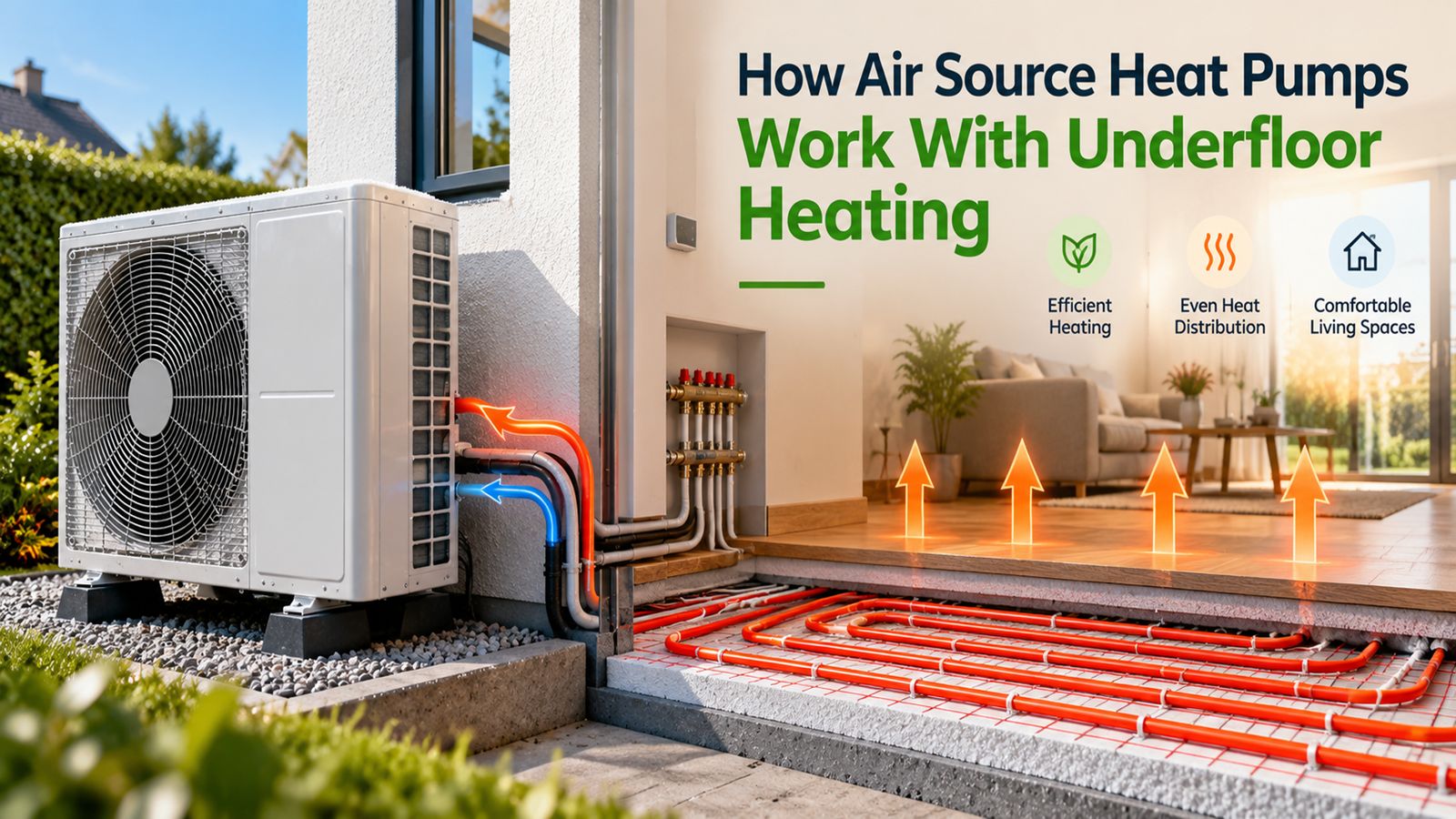How Air Source Heat Pumps Work With Underfloor Heating